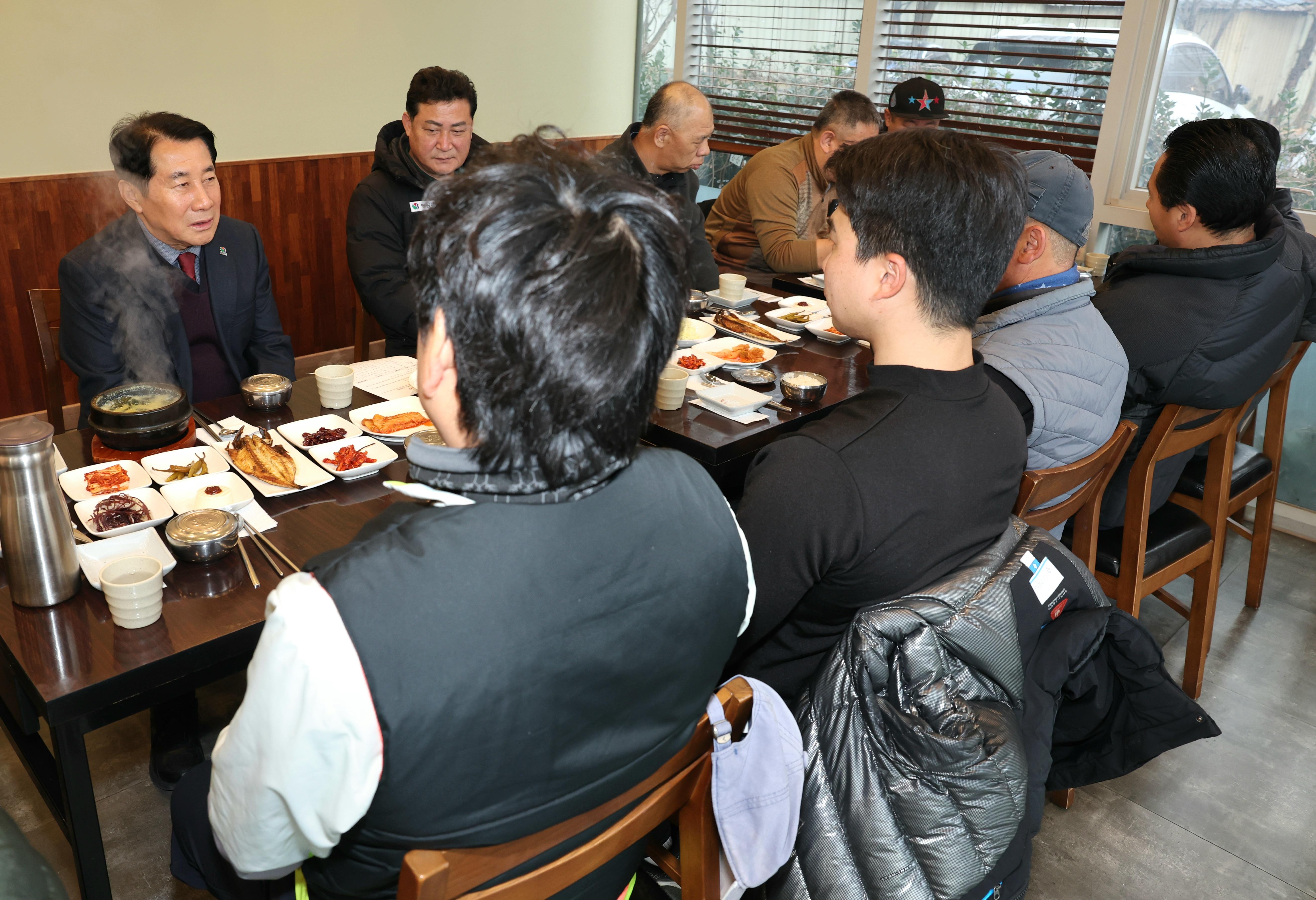 양산시, 환경미화원들과 조찬 간담회 개최(2026. 1. 14, 15. 관내 식당)