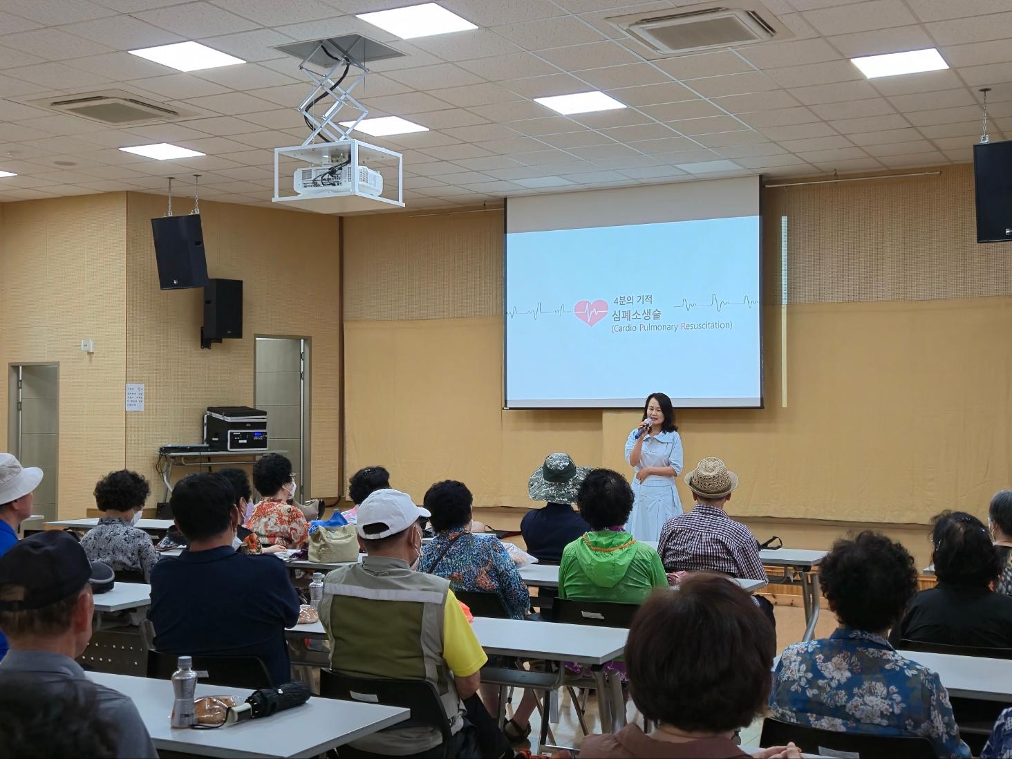 2024.8.14. 덕계동, 노인일자리 참여자 응급처치교육 실시