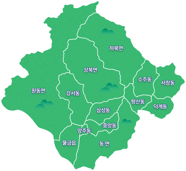 양산시 지도